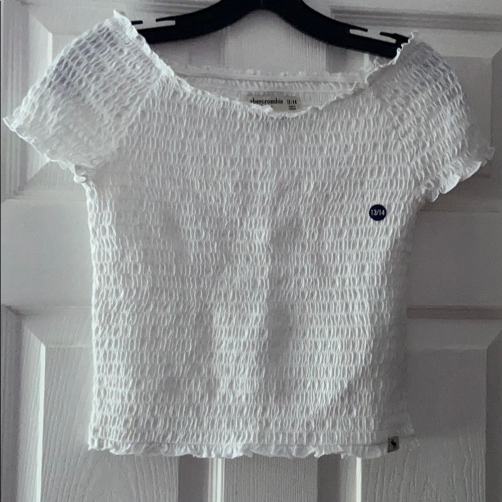 ABERCROMBIE KIDS BLOUSE WHITE SIZE 13/14 NEW